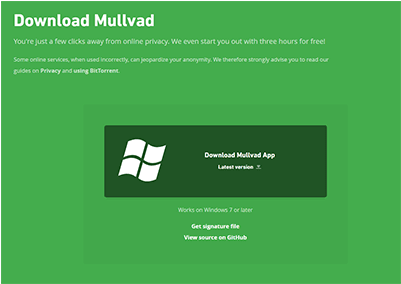 Mullvad Download Button In Our Mullvad Vpn Review - Mullvad (400x416), Png Download