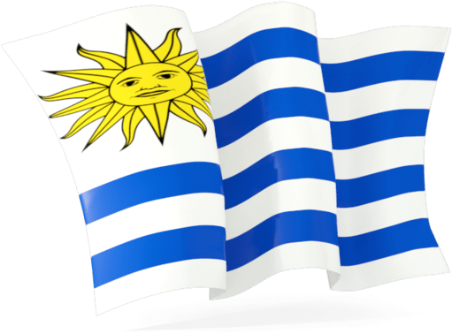 Uruguay Flag Wave Transparent Png Sticker - Png Greece Flag Clipart (640x480), Png Download