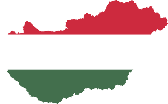 Flag Of Hungary National Flag Map - Hungary Flag And Map (551x340), Png Download