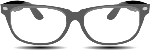 Nerd Glasses Transparent Image - Black Glasses Transparent Png (555x392), Png Download