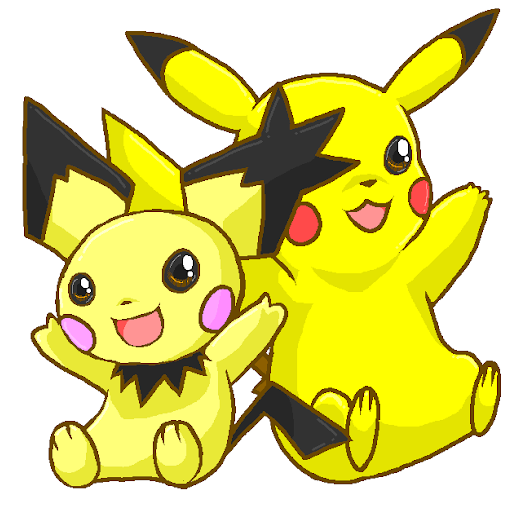 Photo - Pikachu And Pichu (530x530), Png Download