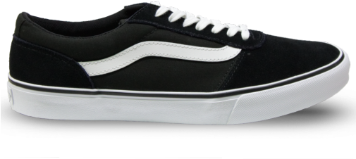 Vans Maddie Black White - Shoe (504x504), Png Download