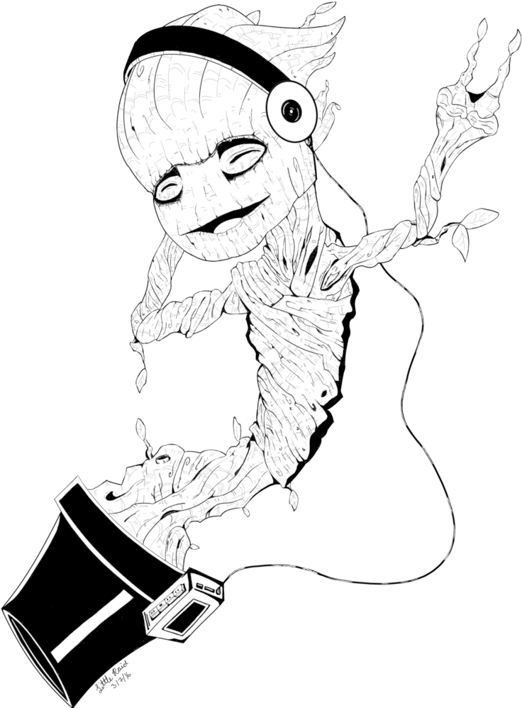Baby Groot By Pichu Png - Groot Lineart (796x1004), Png Download