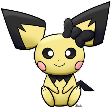 Pichu - Cartoon (400x370), Png Download