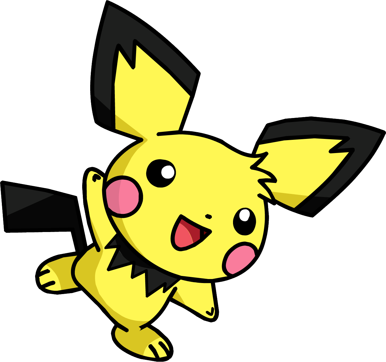 Pikachu And Pichu (1254x1178), Png Download