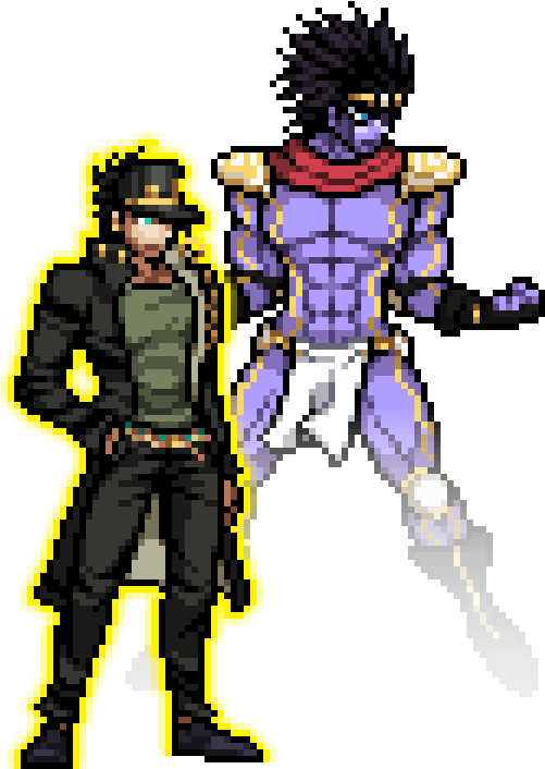 22 Sep - Star Platinum Pixel Art (637x774), Png Download