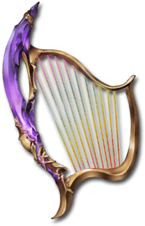 Harp Png Transparent Image - Fantasy Harp Png (462x400), Png Download