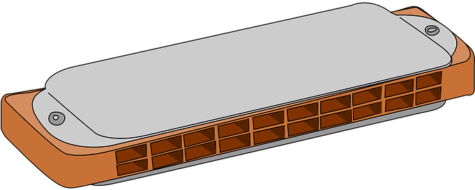 Harmonica Musical Instrument Harp Musical - Clip Art Harmonica (680x340), Png Download