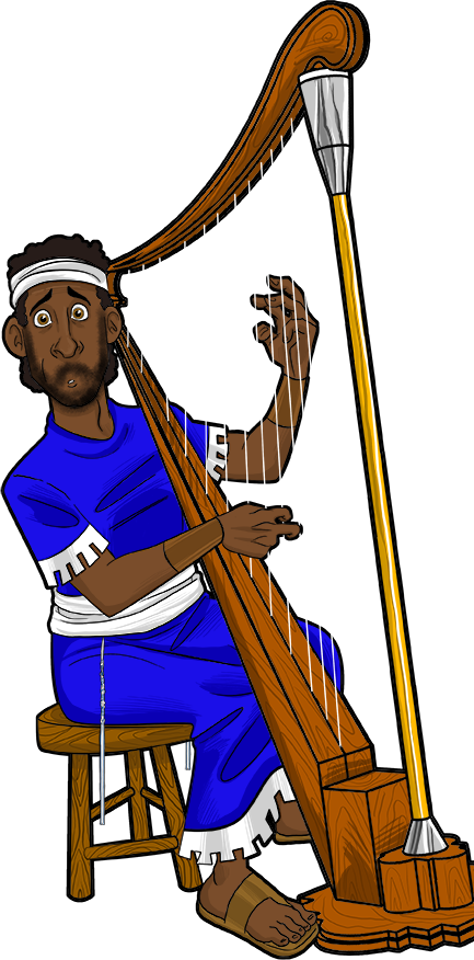 30-33 Expresses This Well And I Like The Good News - Bible Did It Talk Harp (433x876), Png Download