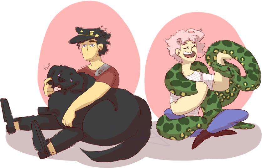 Jotaro And Star Platinum His Newfoundland Kakyoin And - Star Platinum Hierophant Green (1000x653), Png Download