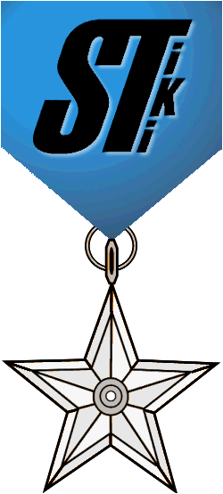 Stiki Barnstar Of Merit Platinum - Scalable Vector Graphics (250x554), Png Download