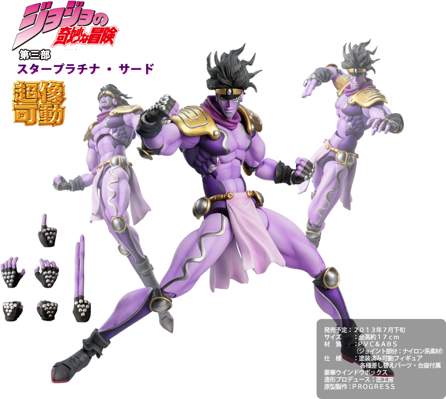 ☆super Figure Moving - Super Figure Moving Jojo's Bizarre Adventure 55. Stars (900x800), Png Download
