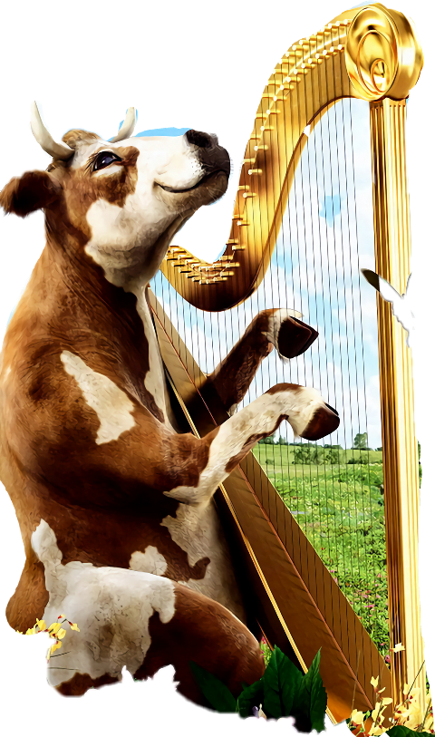Cow Harp (480x813), Png Download