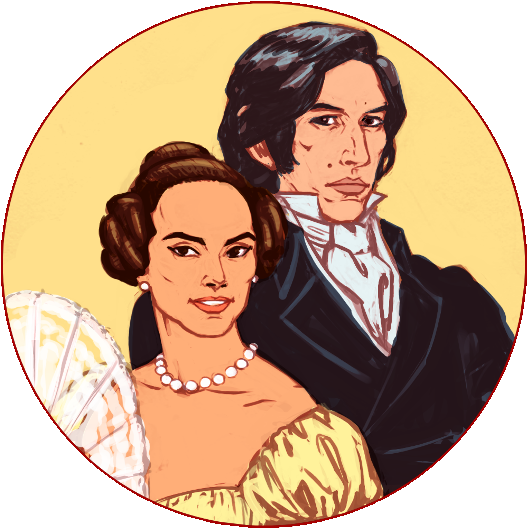 Jane Austen Au - Retro Style (540x540), Png Download