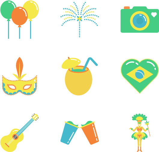 Color Brazil Elements - Brazil Png (600x564), Png Download