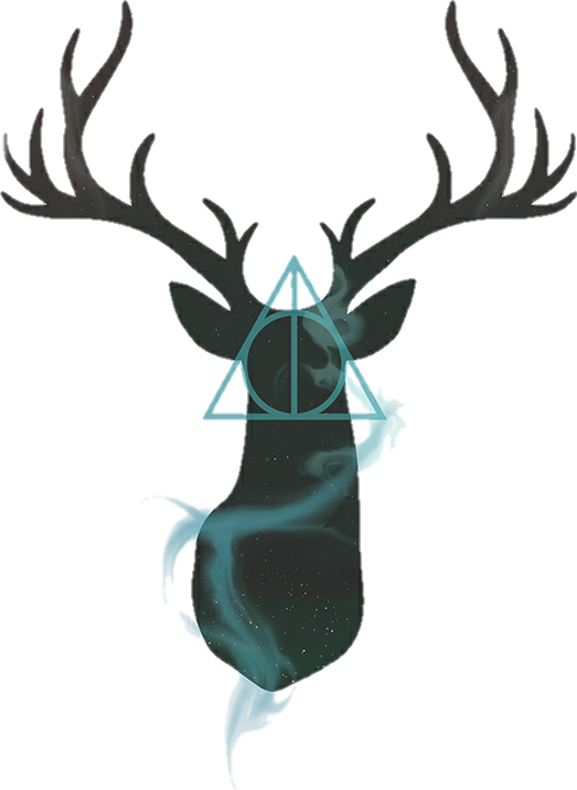 Reindeer Antlers Png Tumblr - Harry Potter Deer Png (523x716), Png Download