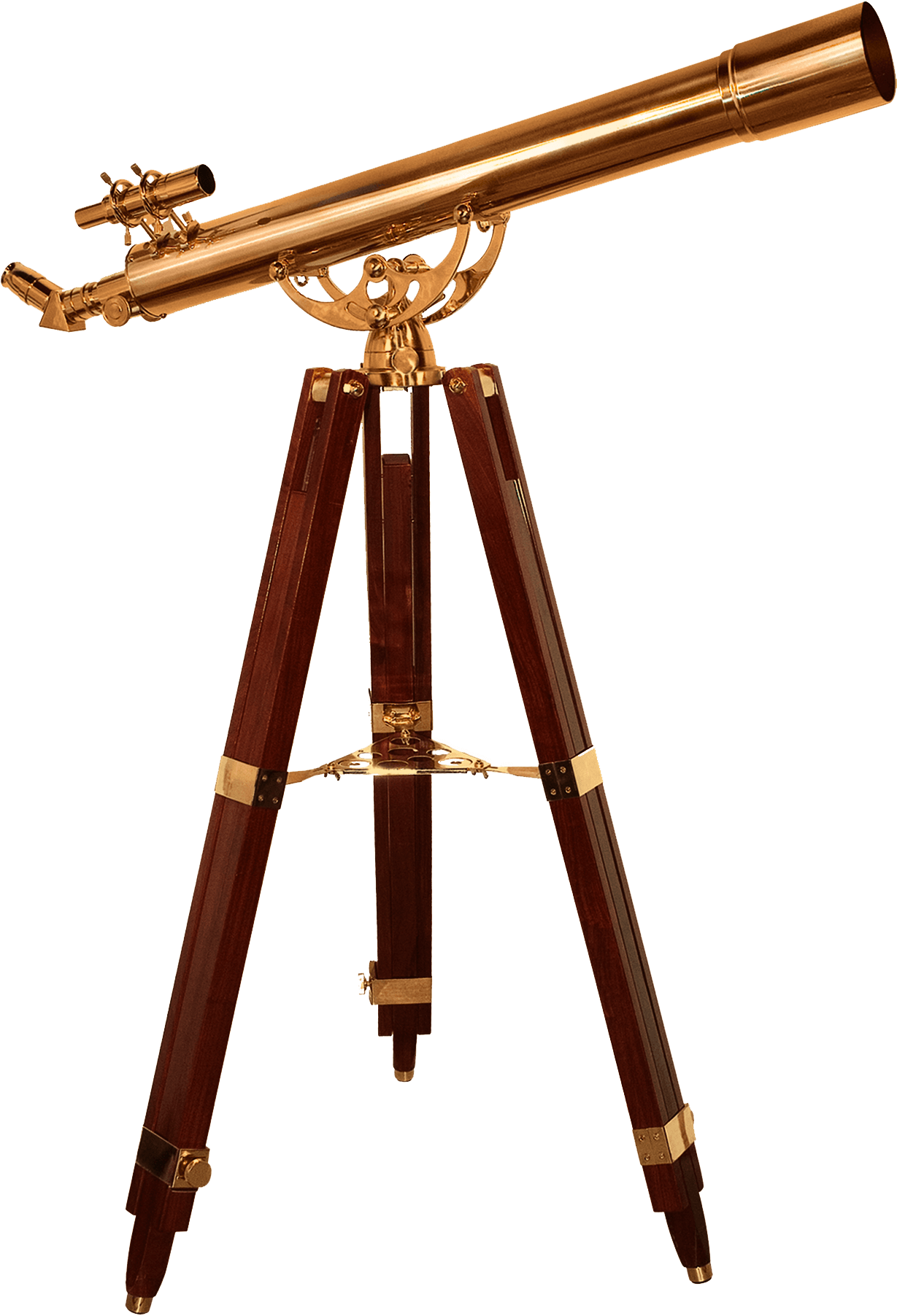 Vintage Telescope - Barska 36 Power, 90080 Brass Refractor Telescope, Anchormaster (1229x1804), Png Download