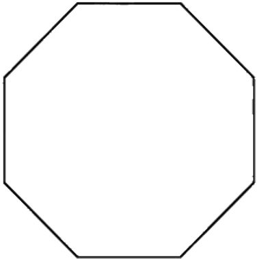 Octágono - Line Art (400x400), Png Download