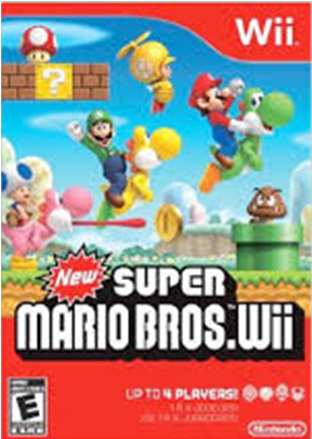 New Super Mario Bros. Nintendo Wii (375x471), Png Download