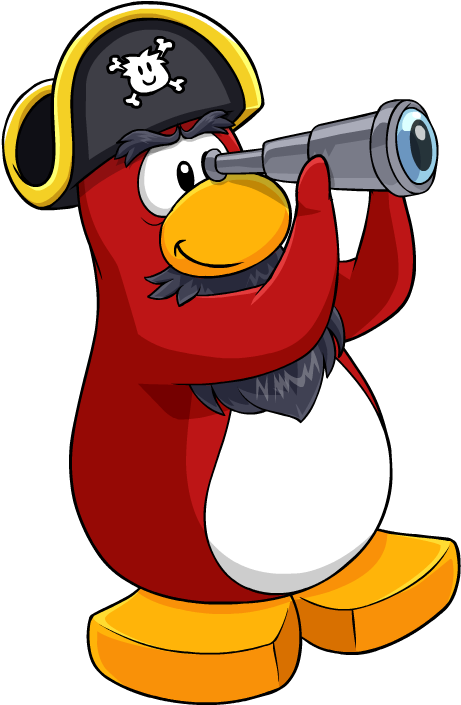 Rockhopper Telescope - Club Penguin Dancing Rockhopper (510x759), Png Download