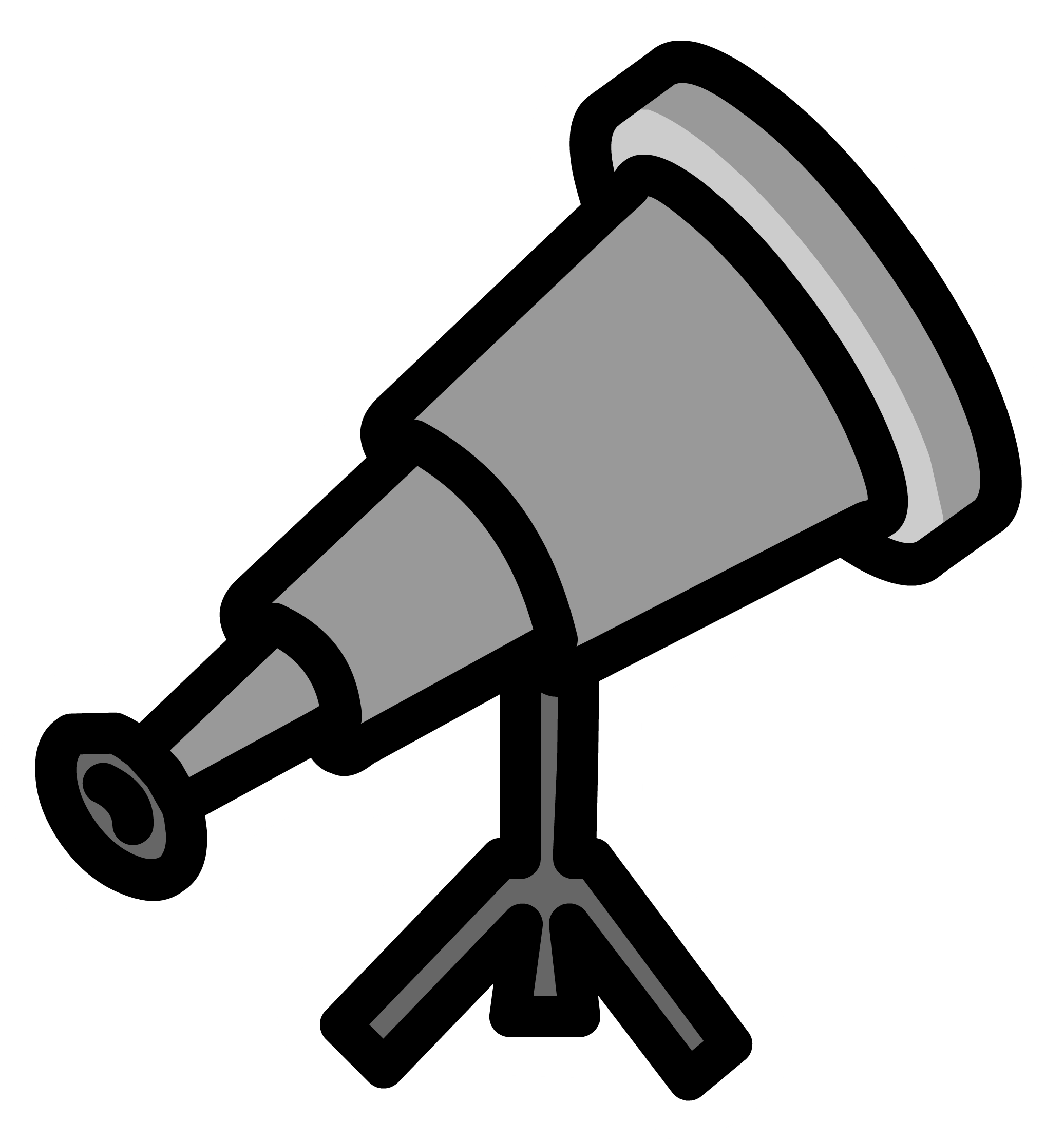 Telescope Pin - Png - Pins De Club Penguin (2072x2220), Png Download