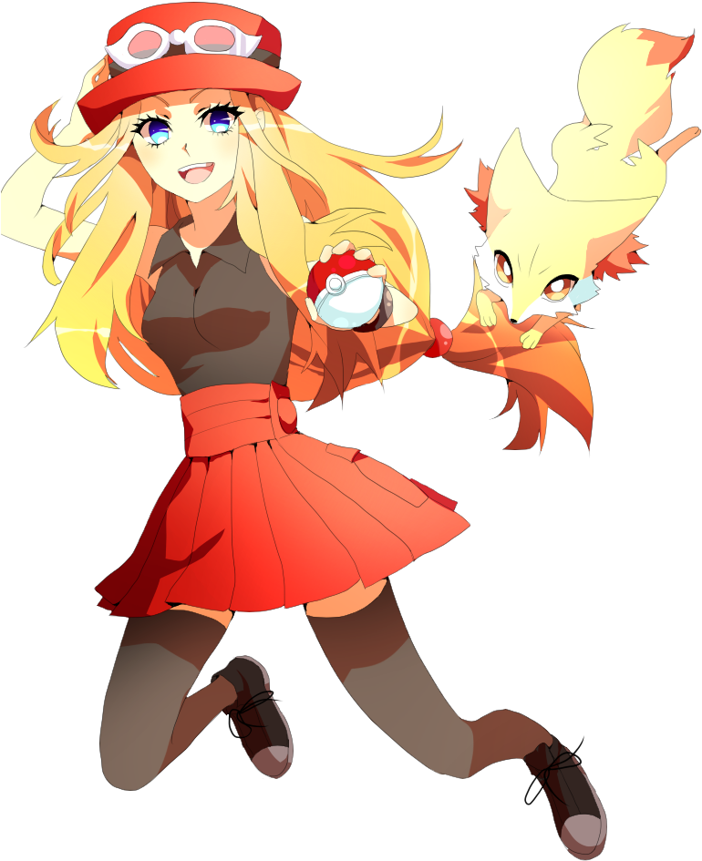 Pokemon Xy Serena Fanart Sai Png Version - Serena Pokemon Fan Art (900x1000), Png Download