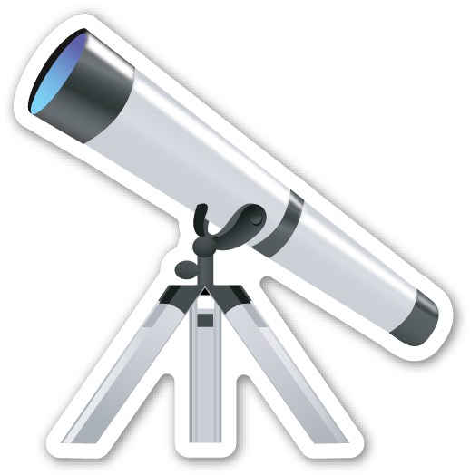 Telescope - Emoji Telescopio (523x530), Png Download
