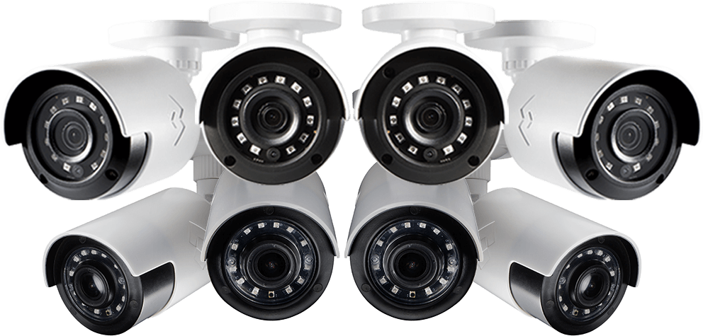 Surveillance Cameras - Lorex 1080p Weatherproof Hd Security Camera System (1200x553), Png Download