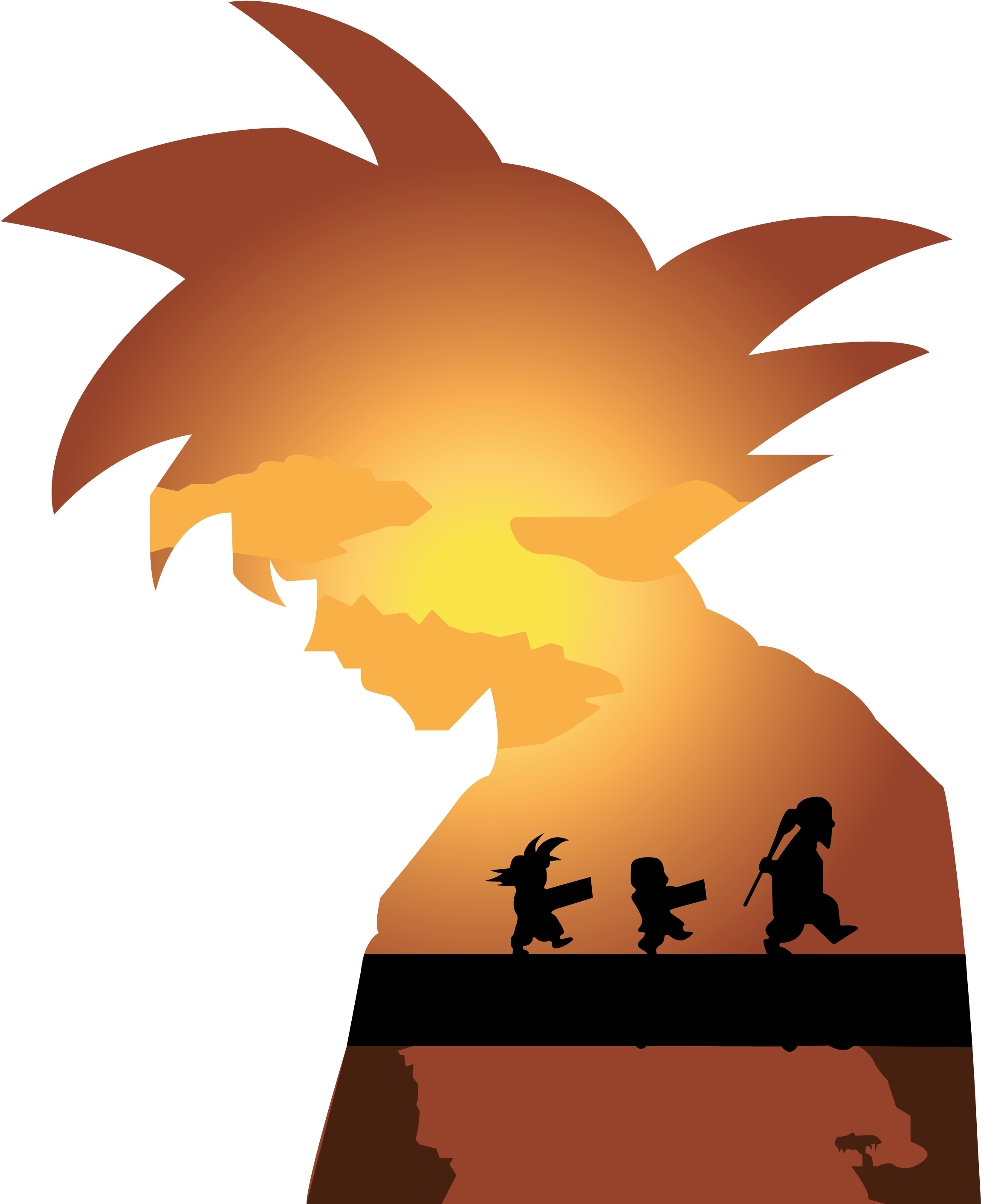 L'enfance De Goku - Goku Dragon Ball Anime Art 32x24 Poster Decor (2481x3508), Png Download