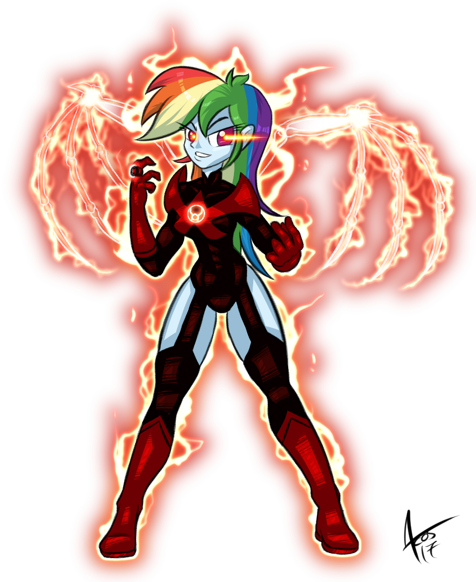 Cynos-zilla, Crossover, Dc Comics, Equestria Girls, - Equestria Girls Green Lantern (936x1144), Png Download