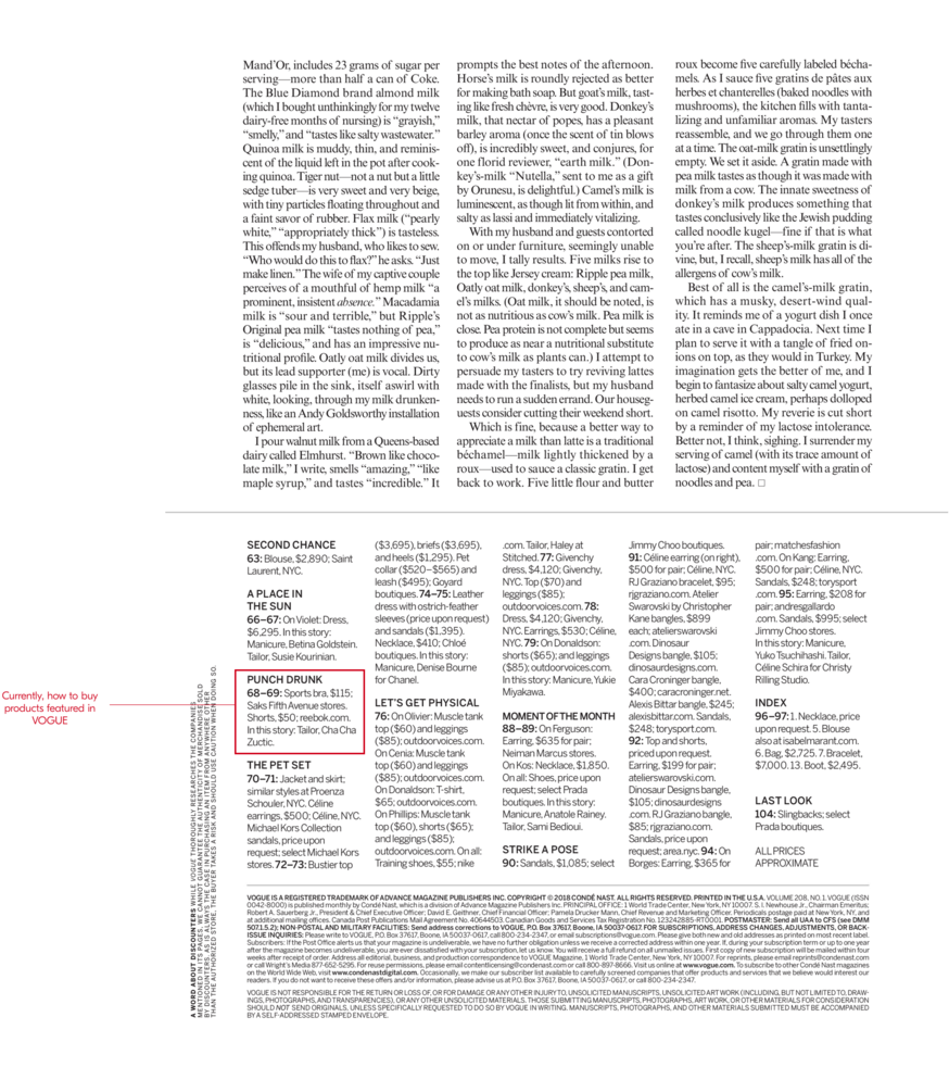 Page 105 Vogue January - Car (1000x1073), Png Download