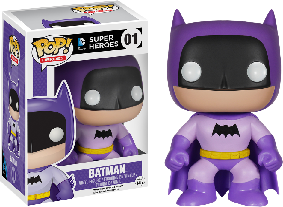 Dc Comics Batman 75th Anniversary Purple Rainbow Pop - Funko Pop Dc Universe Batman (945x694), Png Download