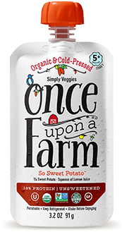 So Sweet Potato Pouch - Once Upon A Farm Baby Food Canada (335x360), Png Download