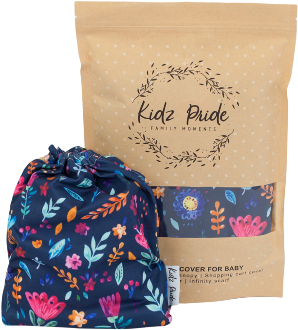 Navi Floral - Paper Bag (800x800), Png Download