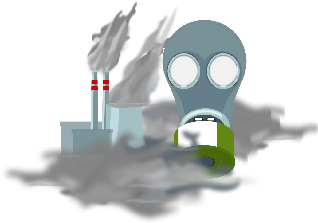 File - Air Pollution - Svg - Air Pollution (1280x947), Png Download
