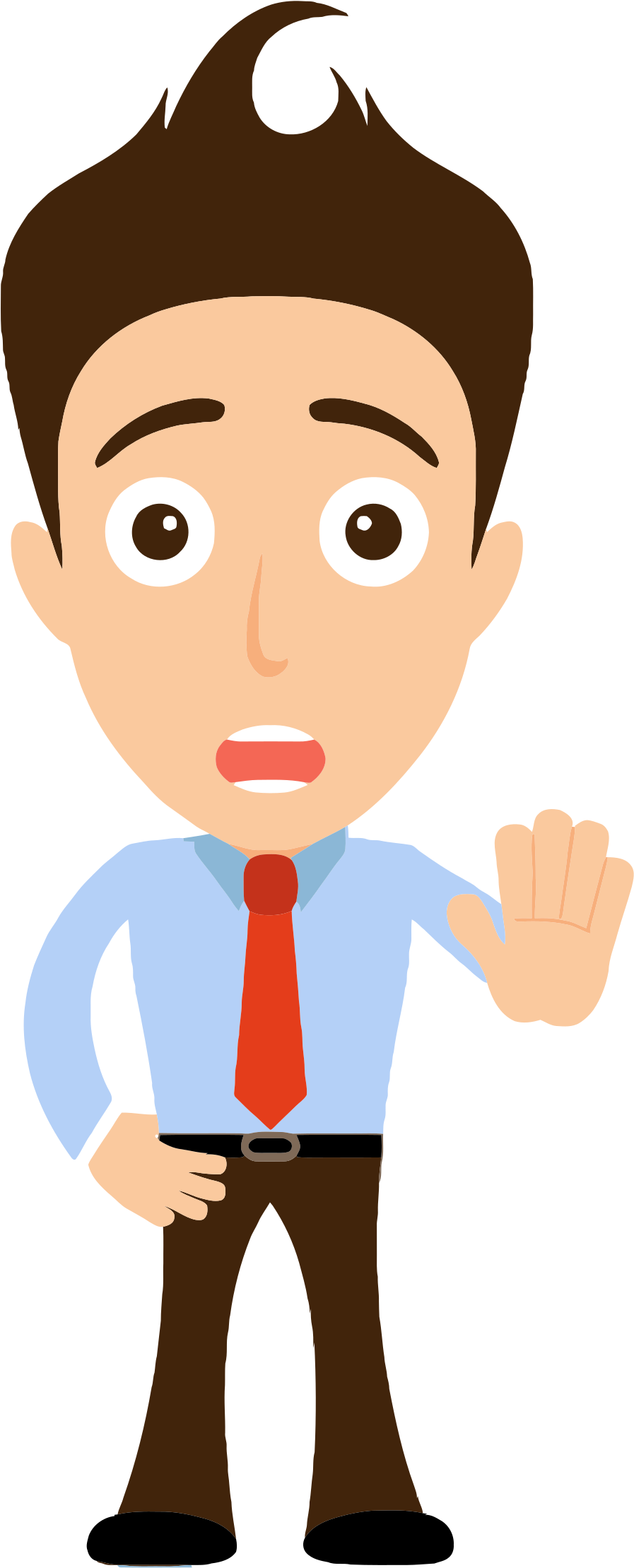 This Free Icons Png Design Of Men Stopping Hombre Parado (1152x2400), Png Download