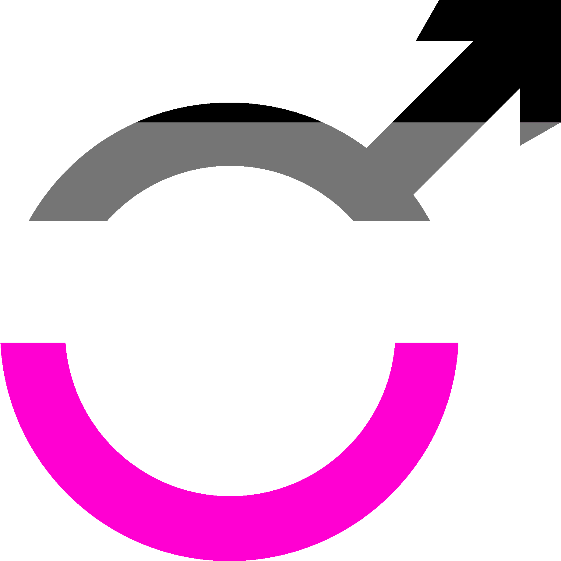 Símbolo Demisexual Hombre - Demisexual Simbolo (2000x2000), Png Download
