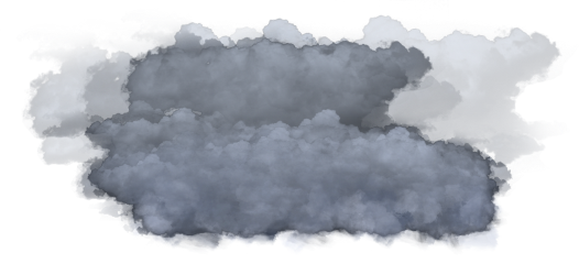 Ftestickers Freetoedit - Dark Clouds Watercolor Png (526x240), Png Download