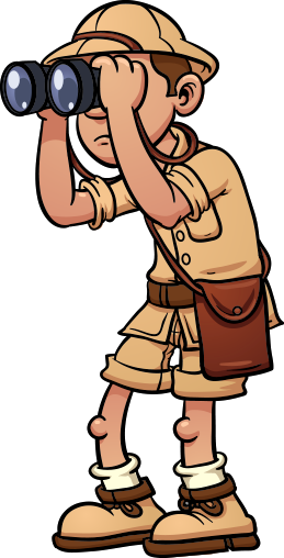 Hombre - Jungle Explorer Cartoon (259x508), Png Download