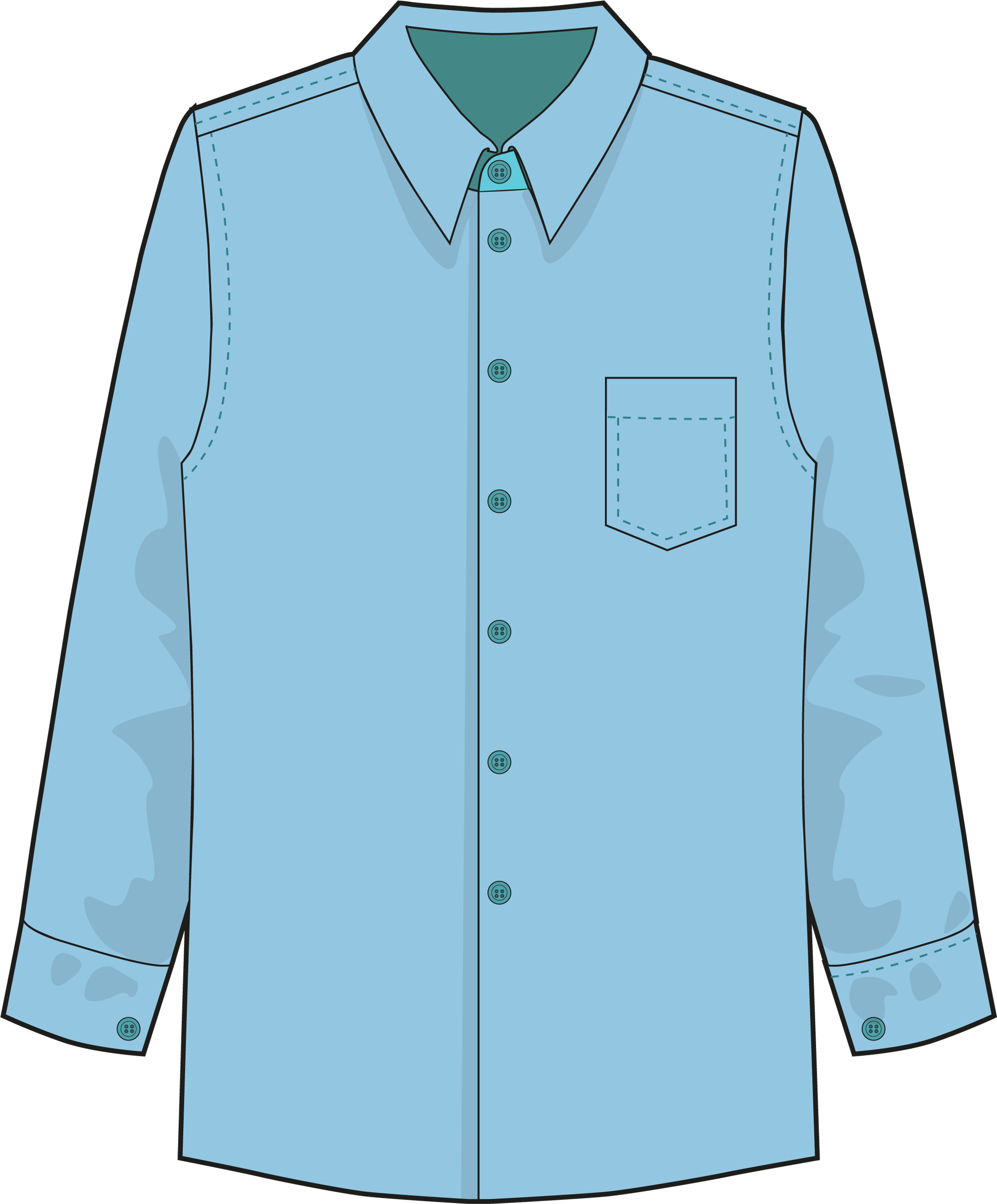11 Camisa De Hombre - Pocket (2480x3508), Png Download