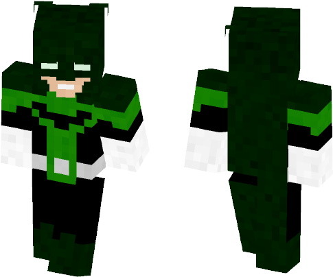 Green Lantern Batman - Minecraft Skin John Wick (584x497), Png Download