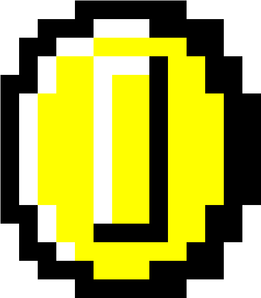 Coin - Mario Coin Perler Beads (1184x1184), Png Download