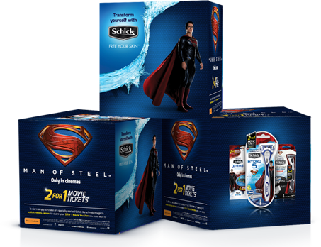 The Response - Schick Man Of Steel (453x348), Png Download