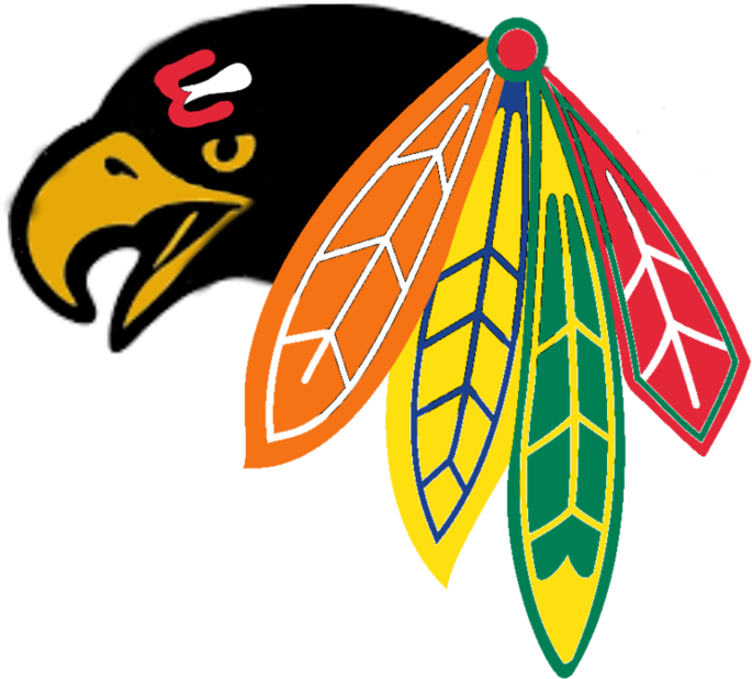 First Custom Logo By - Chicago Blackhawk Png Logo (944x847), Png Download