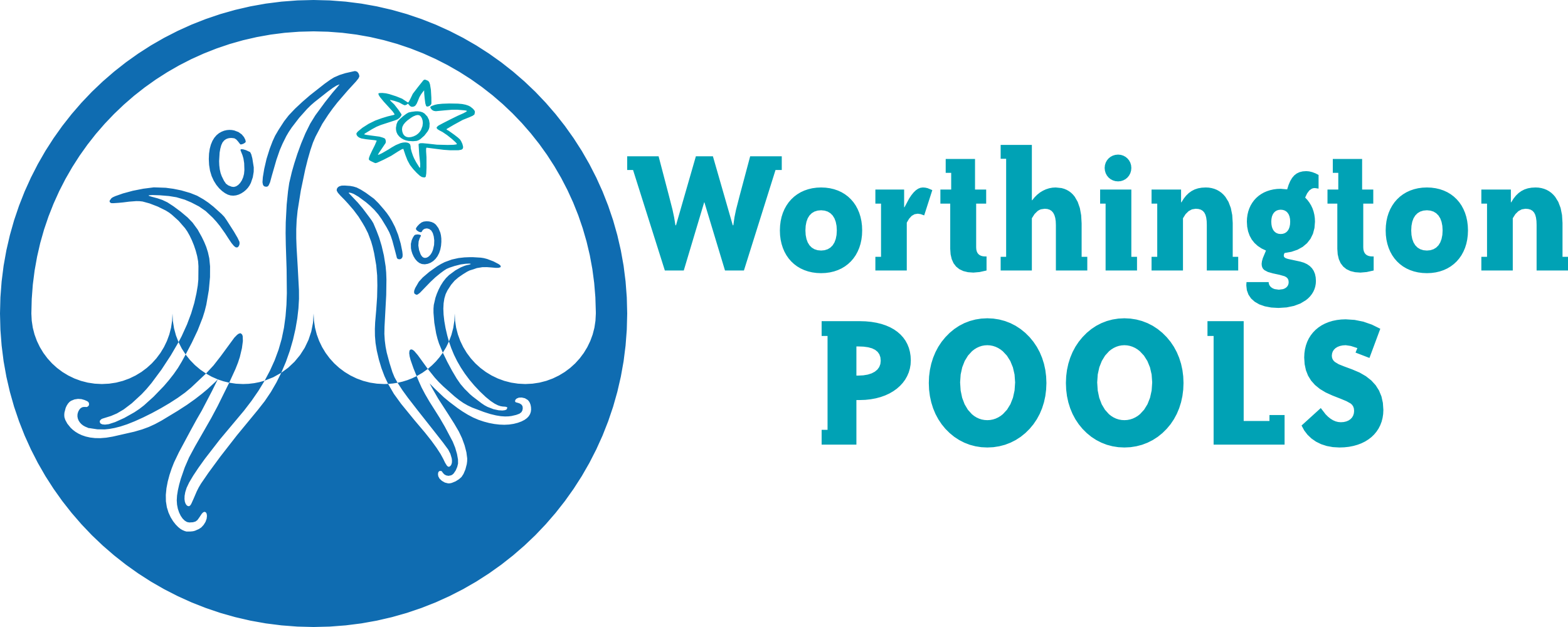 Wopo Logo Color Textright Lifepicslogo - Worthington Pools (2500x1000), Png Download