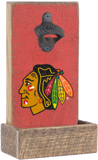 Chicago Blackhawks Bottle Opener - Chicago Blackhawks (600x600), Png Download