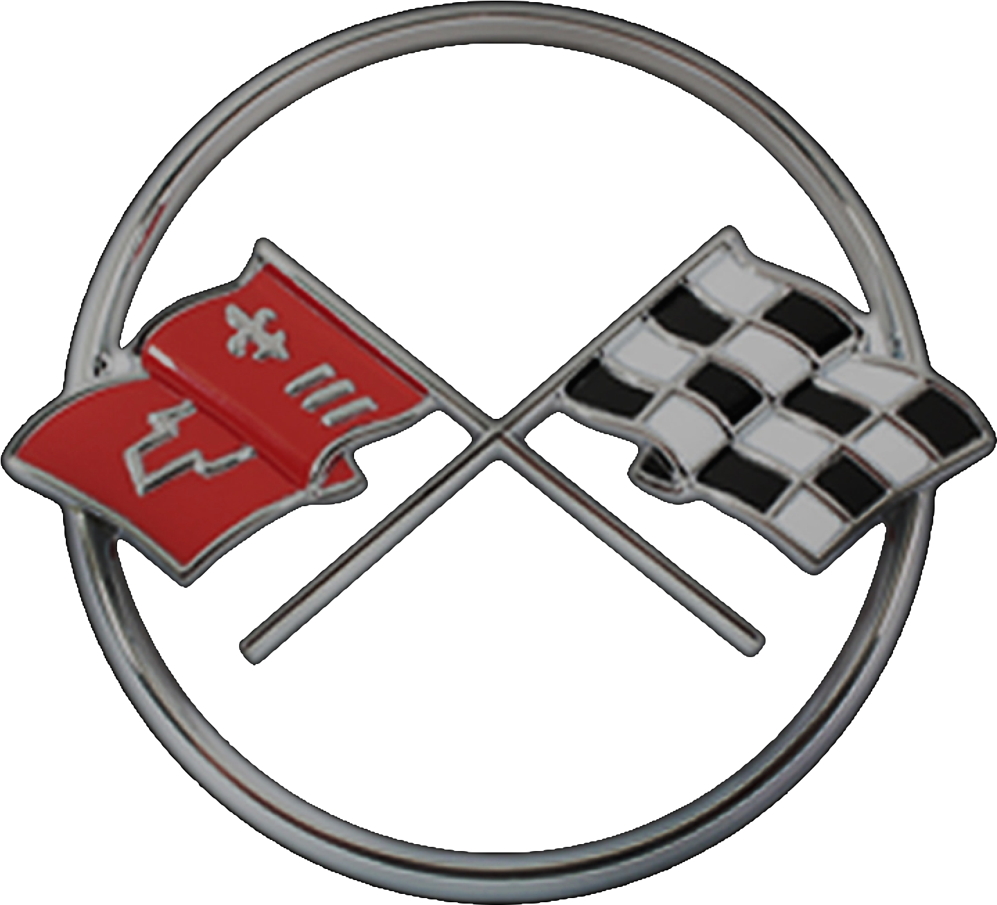 1958-61 - Corvette C2 Logo Png (1502x1338), Png Download