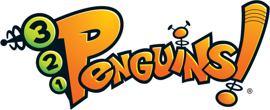 Penguins Logo - 3-2-1 Penguins! (865x354), Png Download