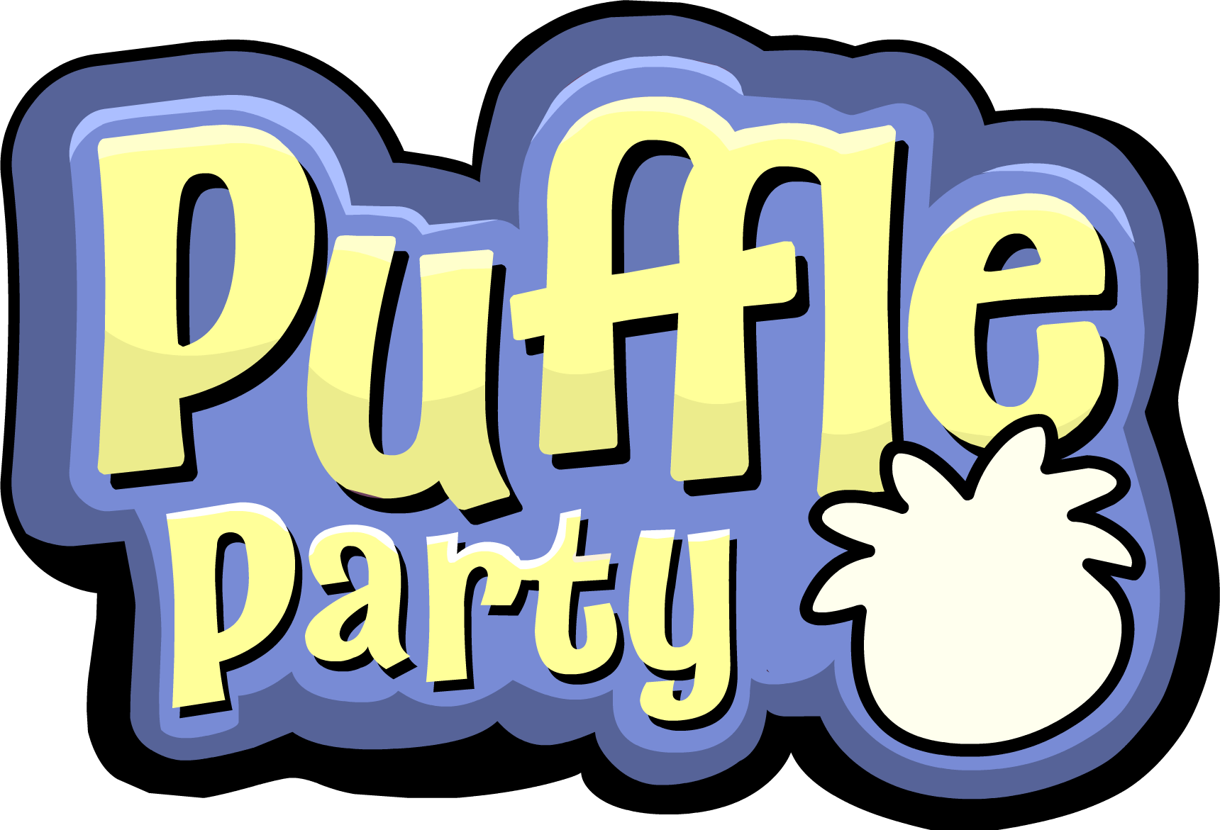 Puffle Party 2012 New Logo - Club Penguin Puffle Party Logo (1720x1171), Png Download