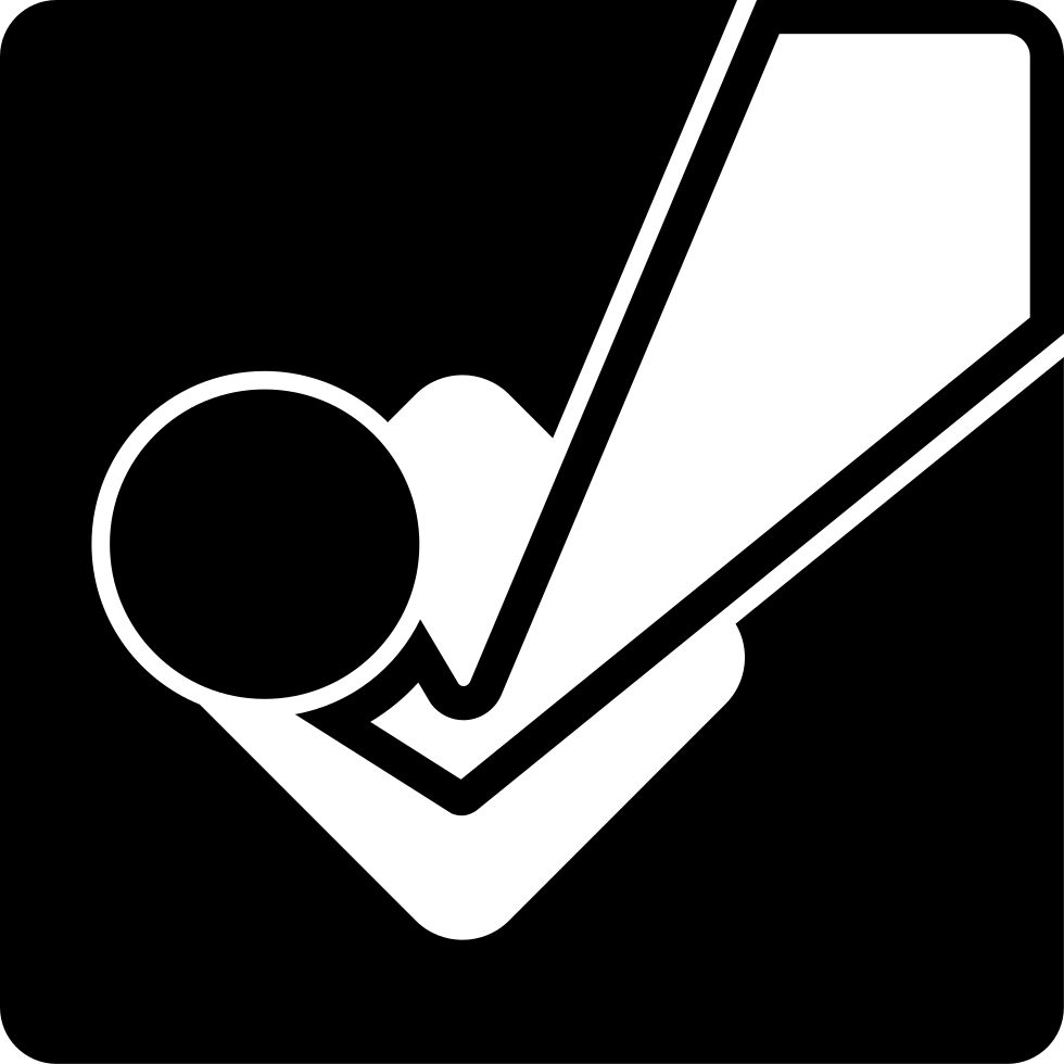 Foursquare Logo - - Black Foursquare Icon (980x980), Png Download